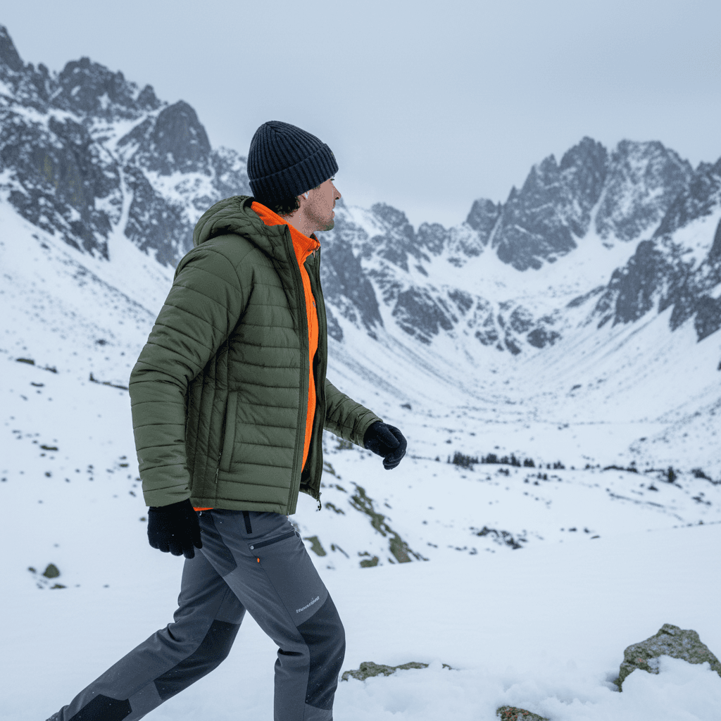 Person in winter gear outdoors